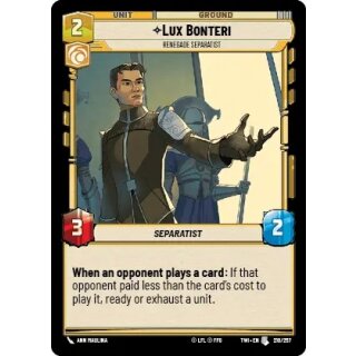 210 - Lux Bonteri, Renegade Separatist - Unit