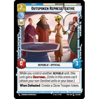 043 - Outspoken Representative - Unit - Foil