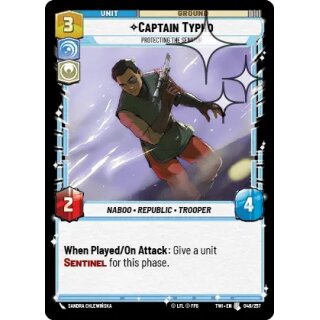 046 - Captain Typho, Protecting the Senator - Unit - Foil