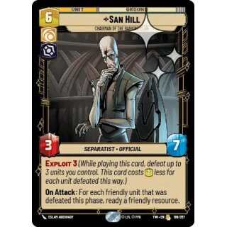 186 - San Hill, Chairman of the Banking Clan - Unit - Foil