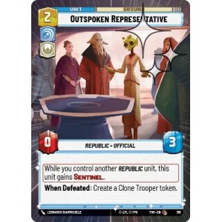 316 - Outspoken Representative - Unit - Foil Hyperspace