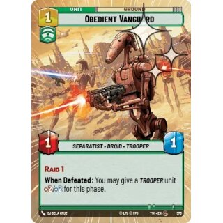 375 - Obedient Vanguard - Unit - Foil Hyperspace