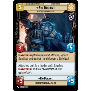 015 - Rio Durant - Wisecracking Wheelman - Leader