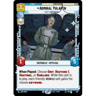 545 - Admiral Yularen - Fleet Coordinator - Unit - Foil