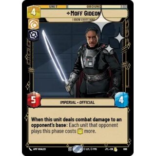 686 - Moff Gideon - I Know Everything - Unit - Foil