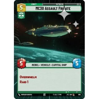 852 - MC30 Assault Frigate - Unit - Hyperspace Foil
