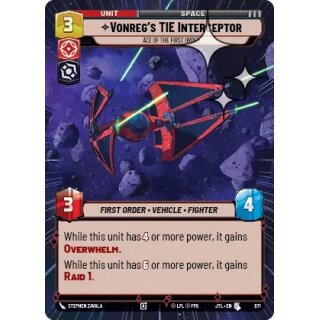 871 - Vonregs TIE Interceptor - Ace of the First Order - Unit - Hyperspace Foil