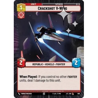 892 - Crackshot V-Wing - Unit - Hyperspace Foil