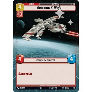 900 - Orbiting K-Wing - Unit - Hyperspace Foil