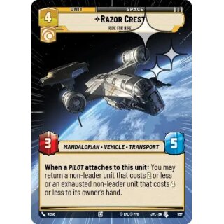 957 - Razor Crest - Ride For Hire - Unit - Hyperspace Foil