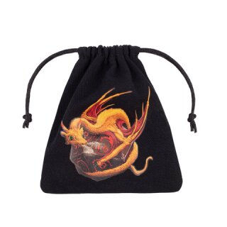 Dice Bag: Dragon Black & adorable