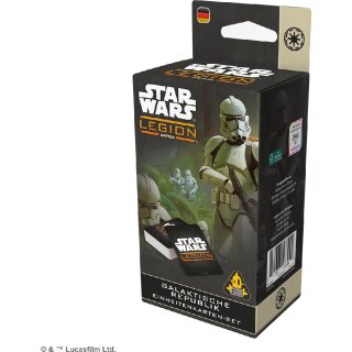 Star Wars: Legion - Einheitenkarten Set - Galaktische Republik - DE