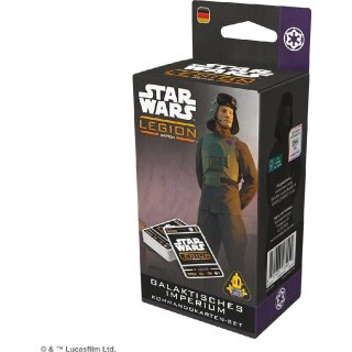 Star Wars: Legion - Kommandokarten Set - Galaktisches Imperium - DE