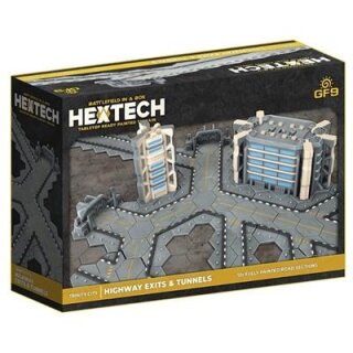 HexTech - Battlefield in a Box Terrain: Trinity City Highway Exits and Tunnels (x12)