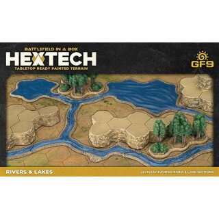 HexTech - Battlefield in a Box Terrain: Rivers and Lakes (x22)