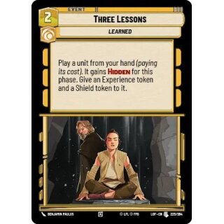 225 - Three Lessons - Event
