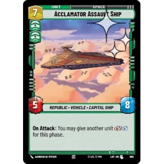 608 - Acclamator Assault Ship - Unit - Foil