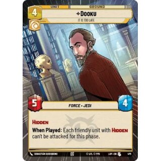 475 - Dooku - It Is Too Late - Unit - Hyperspace