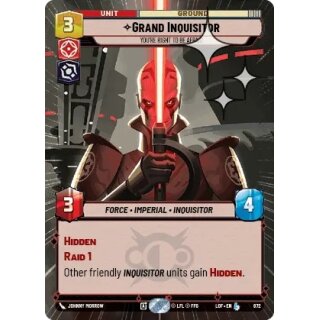 872 - Grand Inquisitor - Youre Right to Be Afraid - Unit - Hyperspace Foil