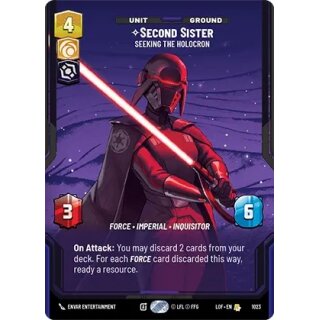 1023 - Second Sister - Seeking the Holocron - Unit - Prestige