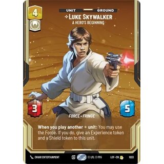 1033 - Luke Skywalker - A Heros Beginning - Unit - Prestige