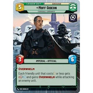 01 - Moff Gideon - Formidable Commander - Leader - Hyperspace Foil