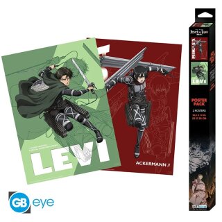 Attack on Titan: Mikasa/Levi - Officially Licensed Poster