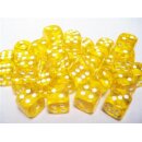 Chessex: Translucent - D6 Set (36) - Yellow/White