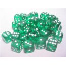 Chessex: Translucent - D6 Set (36) - Green/White