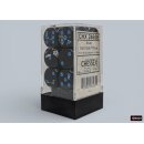 Chessex: Brush - D6 Set (12) -  Dark Side/Blue