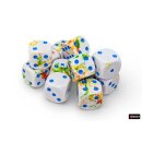 Chessex: Brush - D6 Set (12) -  Breezy/Blue