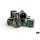 Chessex: Brush - D6 Set (12) -  Paintball/Green