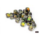 Chessex: Brush - D6 Set (36) - Deep Forest/Gold