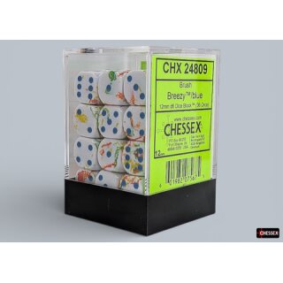 Chessex: Brush - D6 Set (36) - Breezy/Blue