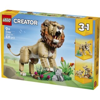 LEGO Creator - 31386 Wilde Tiere Majestätischer Löwe