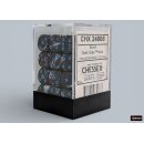 Chessex: Brush - D6 Set (36) - Dark Side/Blue