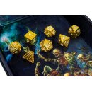 Dungeons & Dragons: Premium Metall Würfel Set (7) - Dragon Scale Gold