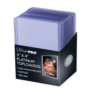 Ultra Pro: 3" x 4" Platinum Toploaders Ultra Clear (25 Stück)