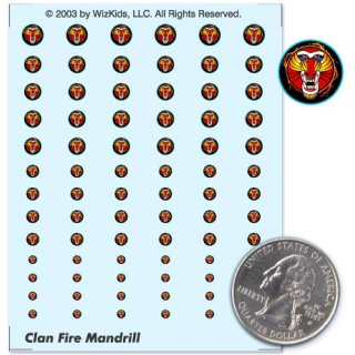 Clan Fire Mandrill - Decals