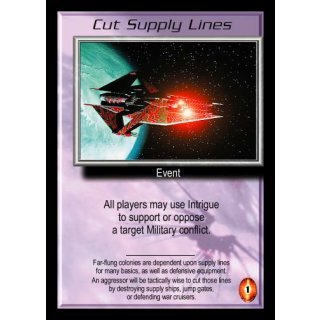 Cut Supply Lines