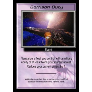 Garrison Duty