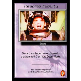 Reaping Iniquity