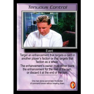 Tenuous Control