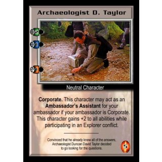 Archaeologist D. Taylor