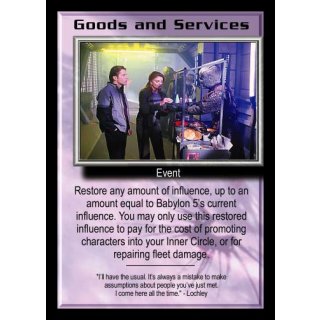 Goods and Services
