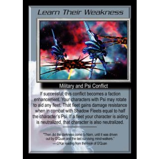 Learn Their Weakness