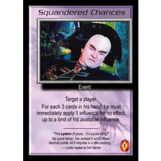 Squandered Chances