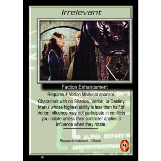 Irrelevant