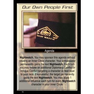 Our Own People First