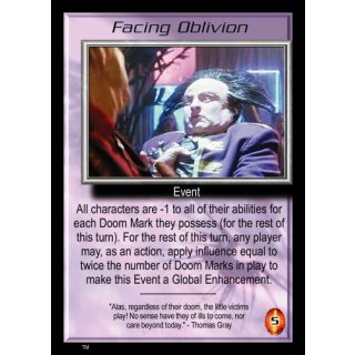 Facing Oblivion